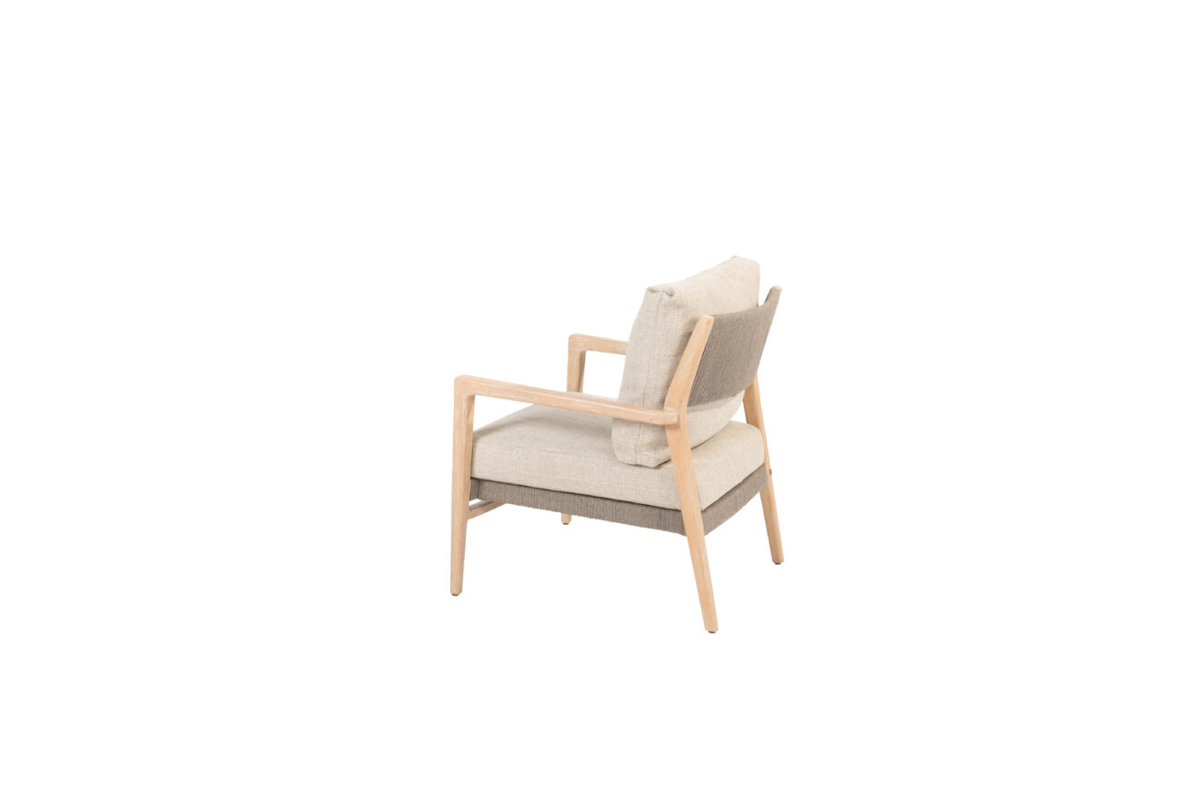 4 Seasons Julia Low Dining Chair W/ Cush.- Teak